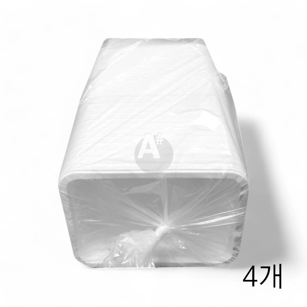 GS 바베큐용 일회용기 대 19.5cm 100입 X 4개 배달용기포장그릇 음식점포장용기