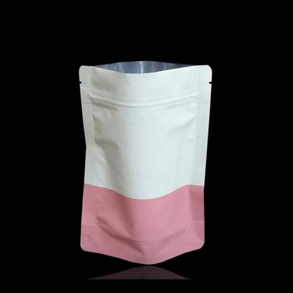 투톤 알미늄 지퍼스탠드 봉투 13X20cm 밑7cm  100매