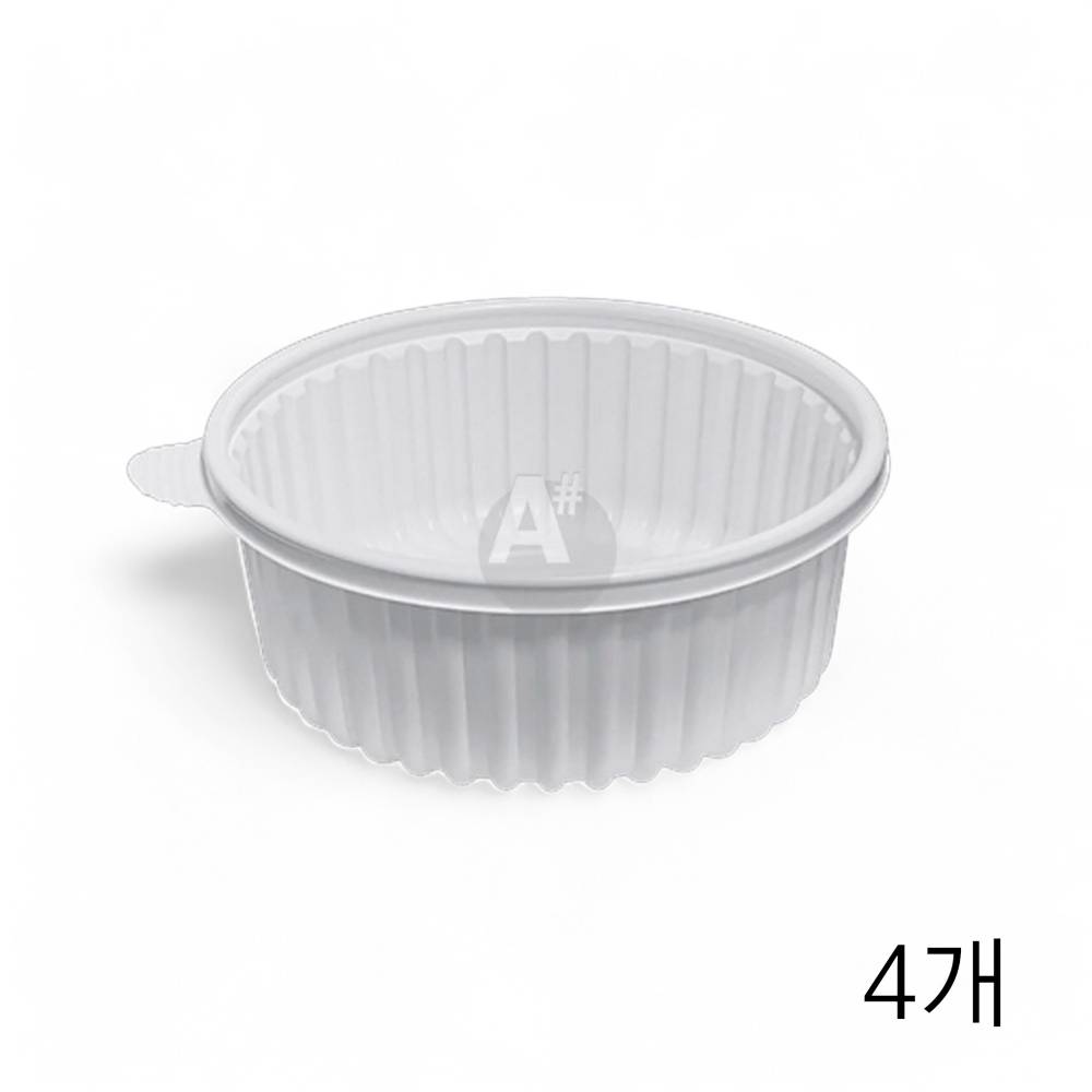 에코스텍 감자탕용기 대 22X11cm 50입 X 4개 음식점 업소용 배달용기 포장용기