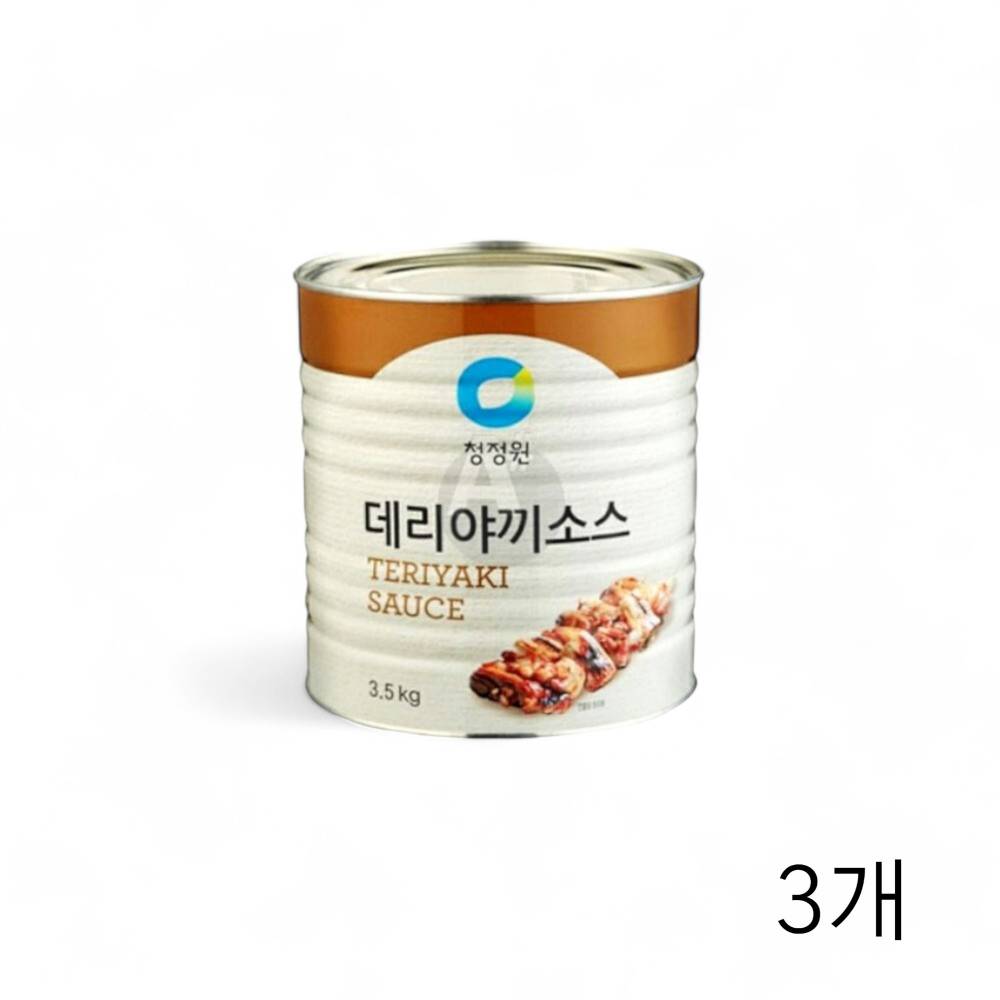 대상 청정원 데리야끼소스 3.5Kg X 3개 대용량 업소용식자재 닭꼬치 양념소스 데리야키