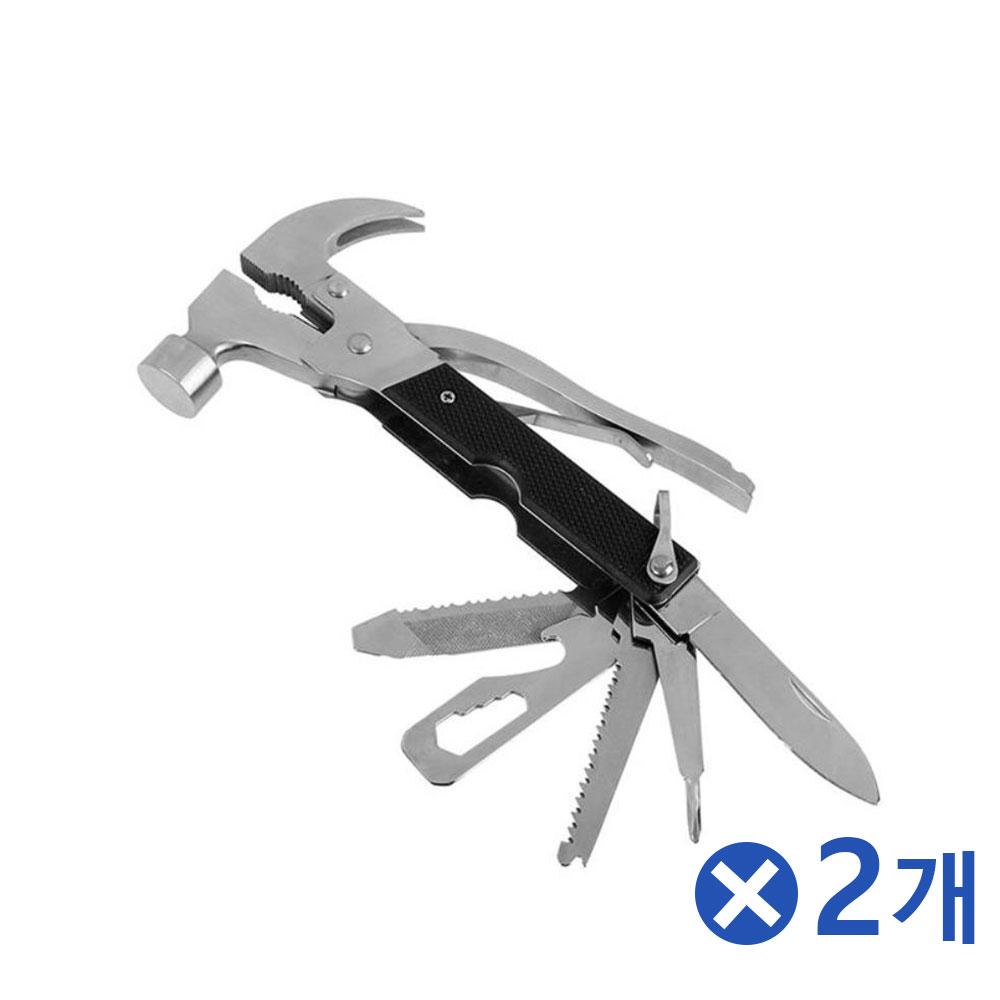 다용도 캠핑공구 휴대용 헤머 멀티툴x2개 등산용품