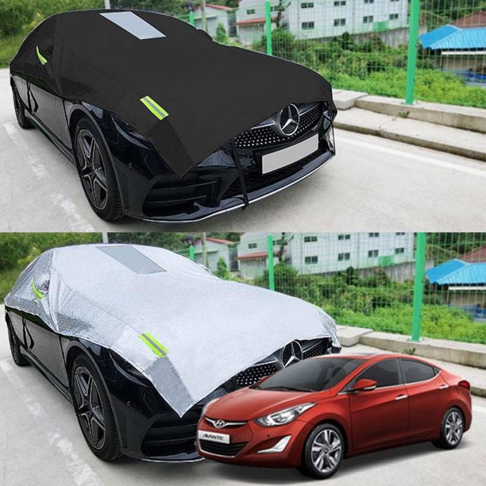 아반떼AD 자동차커버 반커버 성에방지 커버
