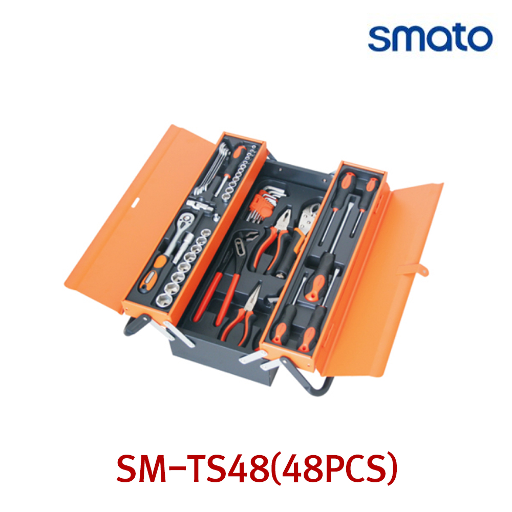 SMATO 스마토 공구세트 조립용 48PCS 48종 스틸케이스