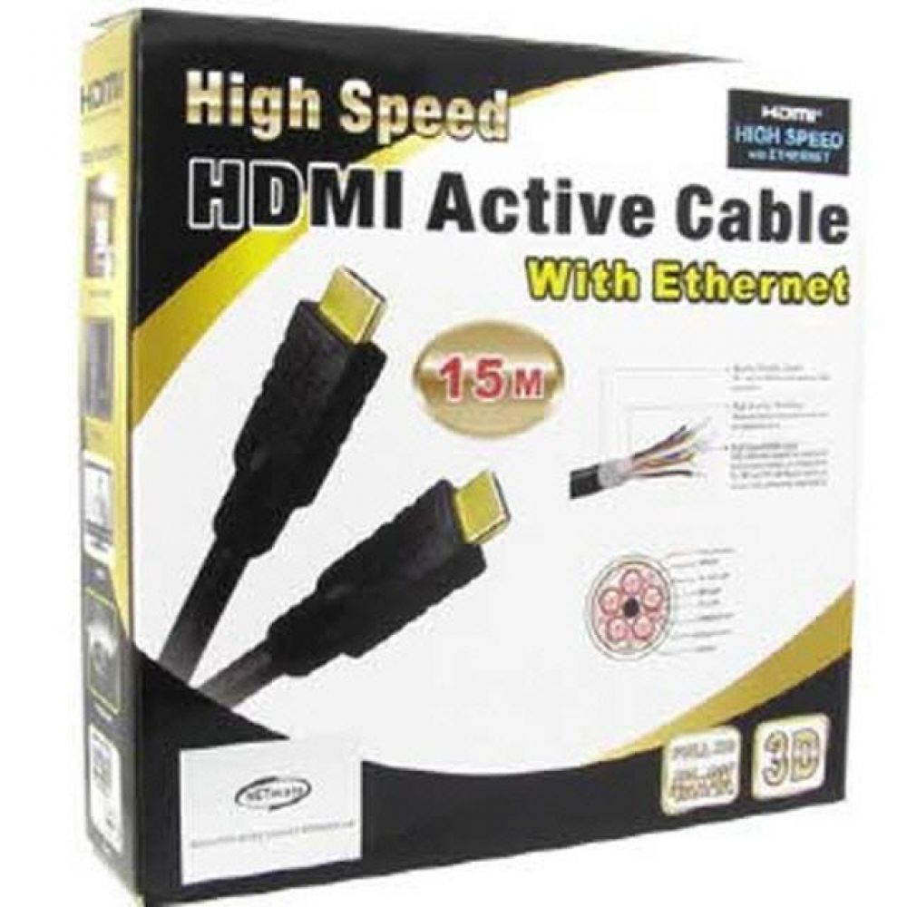 NETMate HDMI 1.4 Active 케이블 15M FullHD 3D