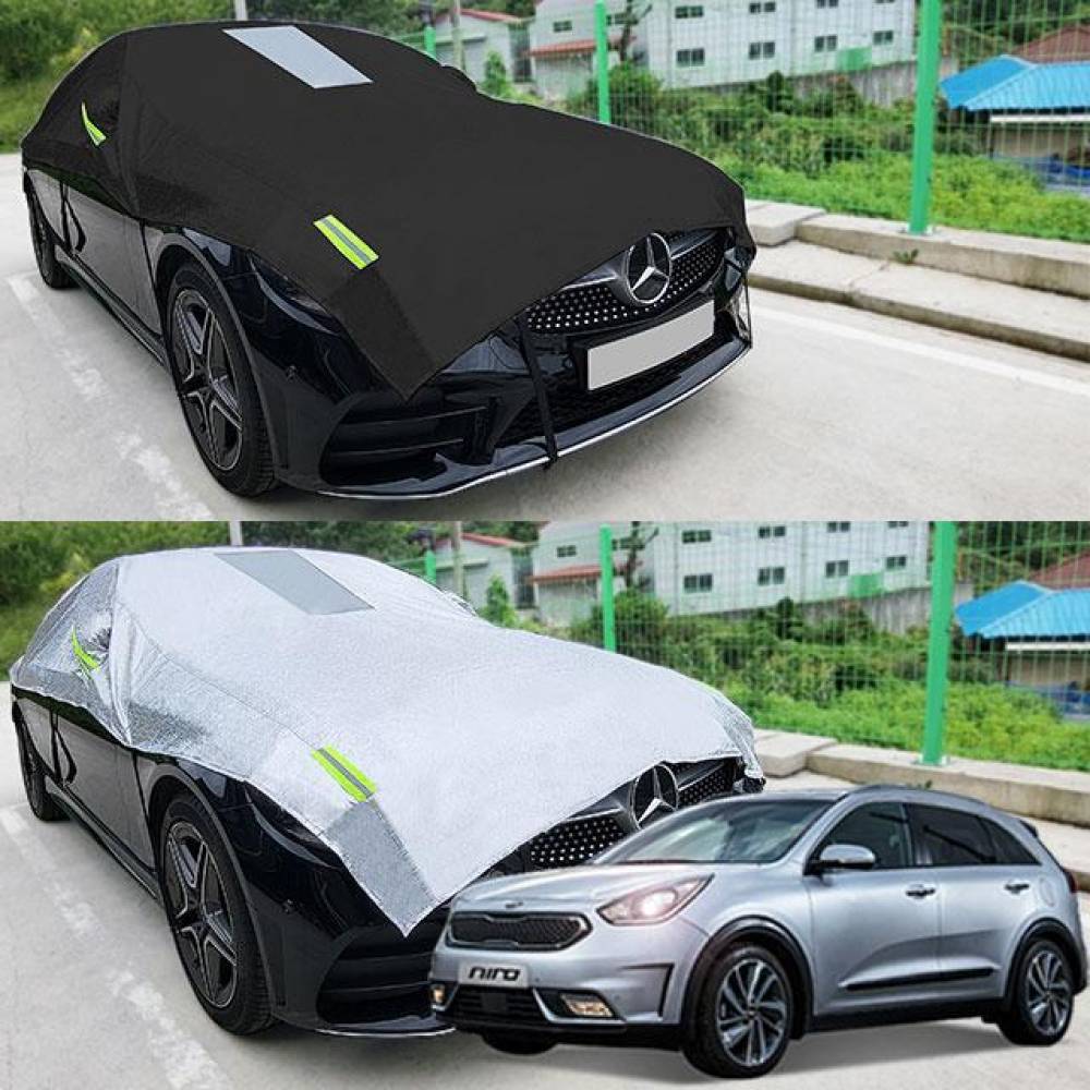 니로 자동차커버 반커버 성에방지 커버