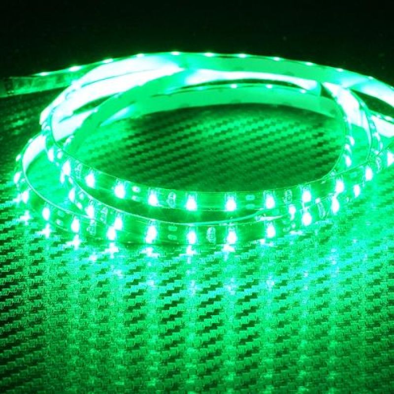 12V차량용 3014 LED바 폭5mm 그린LED 5M 자동차LED튜닝용품