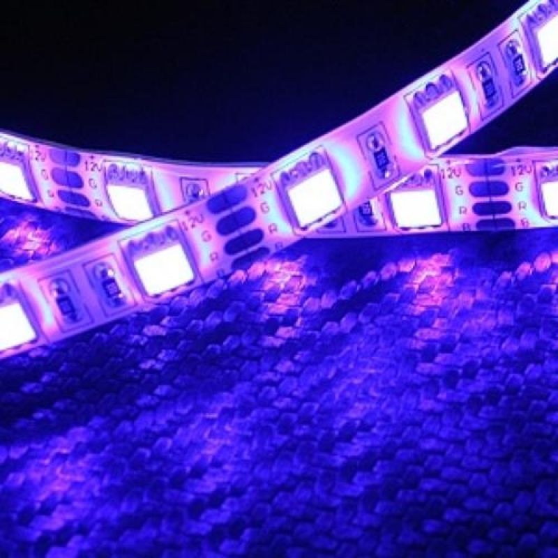 12V차량용 5050 3칩 LED바 블루LED 5M 자동차LED튜닝용품