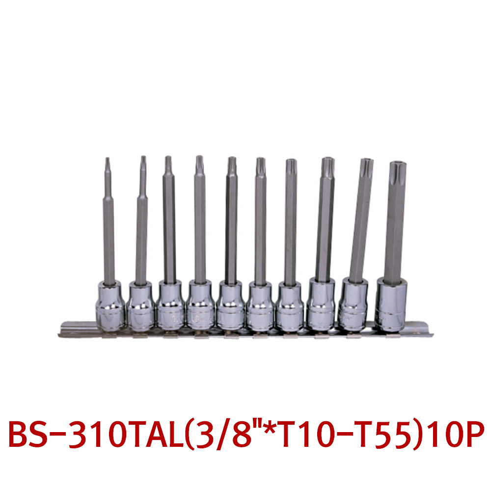 지니어스 별비트 소켓세트 (홀형) BS-310TAL 10PCS
