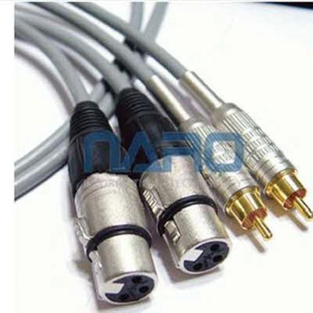 CN XLR 암 RCA 변환 케이블 1M 1쌍 4E6ATG 제작