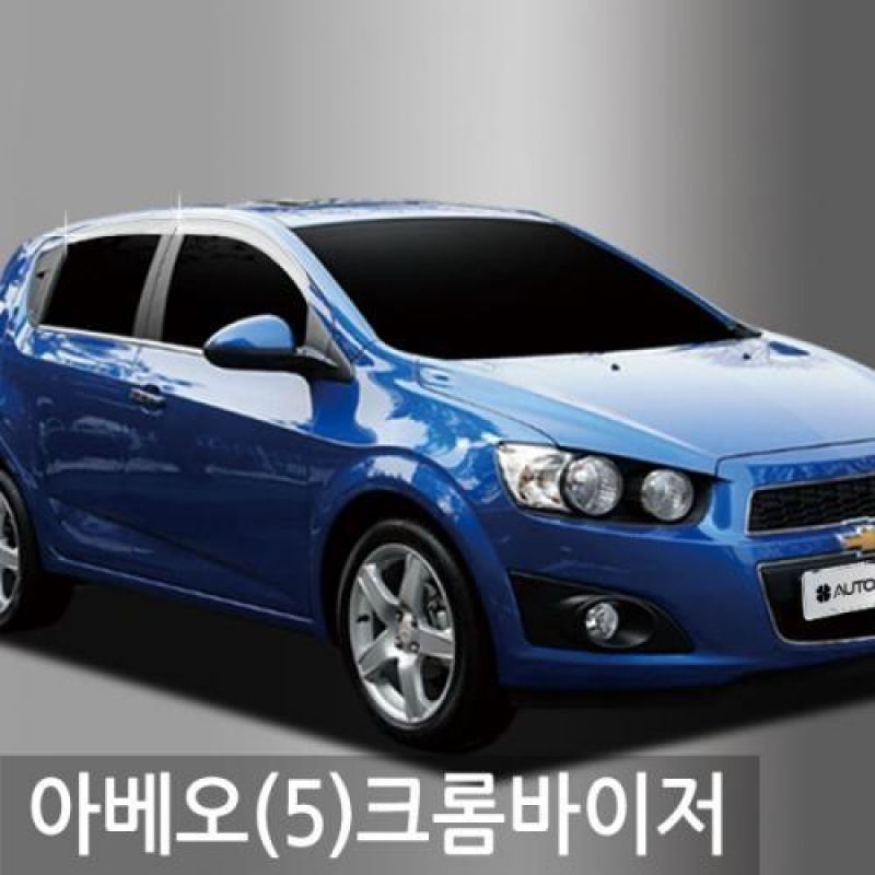 아베오5도어(11년_현재) 크롬도어바이저 4PCS 차량용 썬바이저 윈도우바이저
