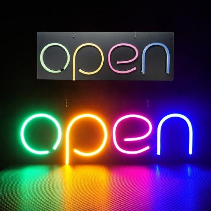 매장용 포맥스 LED네온간판 OPEN 영업중간판 가게오픈알림간판 푸드트럭입간판