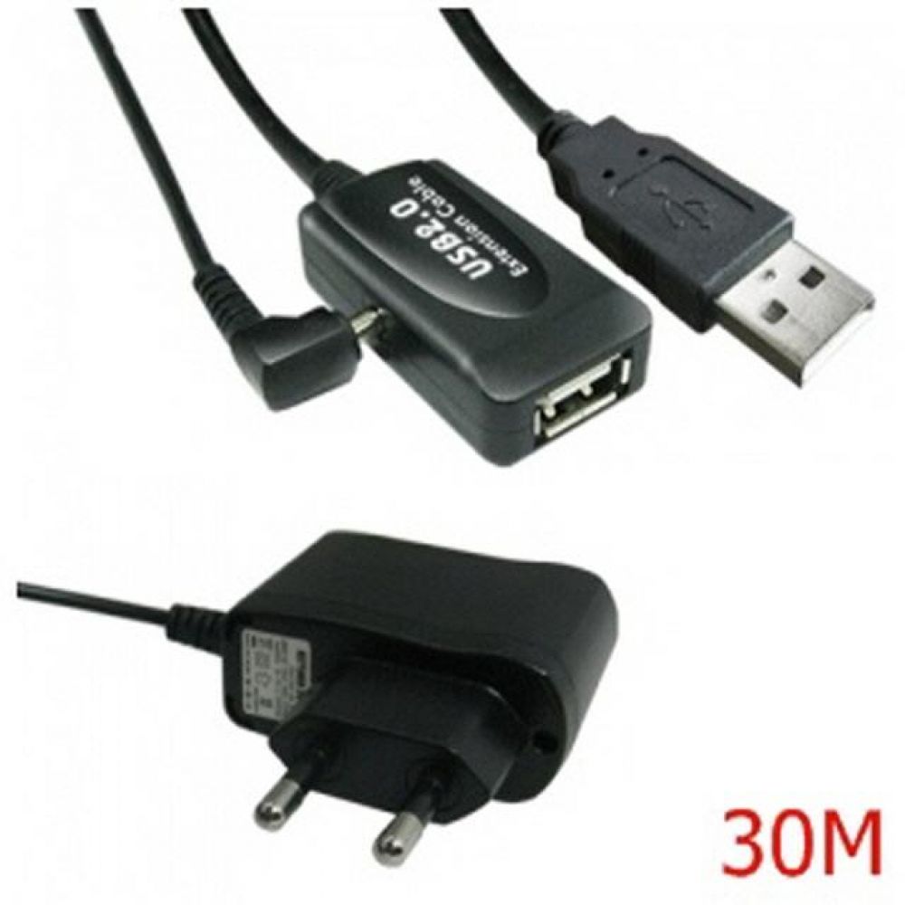 (L)USB2.0 A/M-A/F 리피터 케이블 30M Power형(구코드대PCP0901)