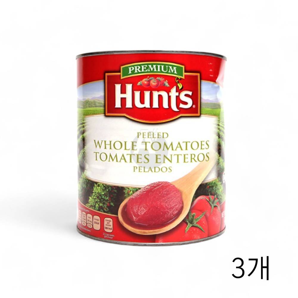 헌트 토마토홀 2.89Kg X 3개 미국산 업소용 식당용 라자냐 라쟈냐 파스타소스 통조림