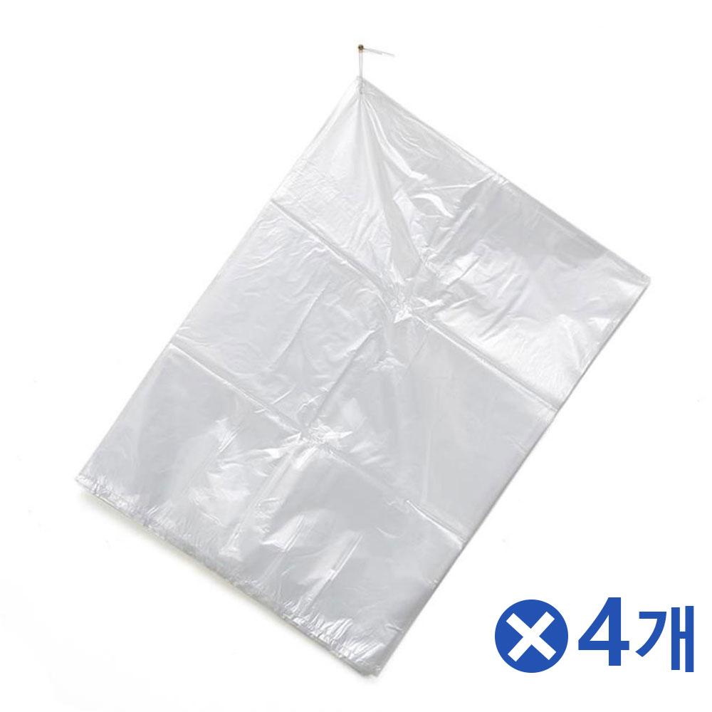 두꺼운 평판 흰색 쓰레기봉투 20L 100매x4개 시장봉투