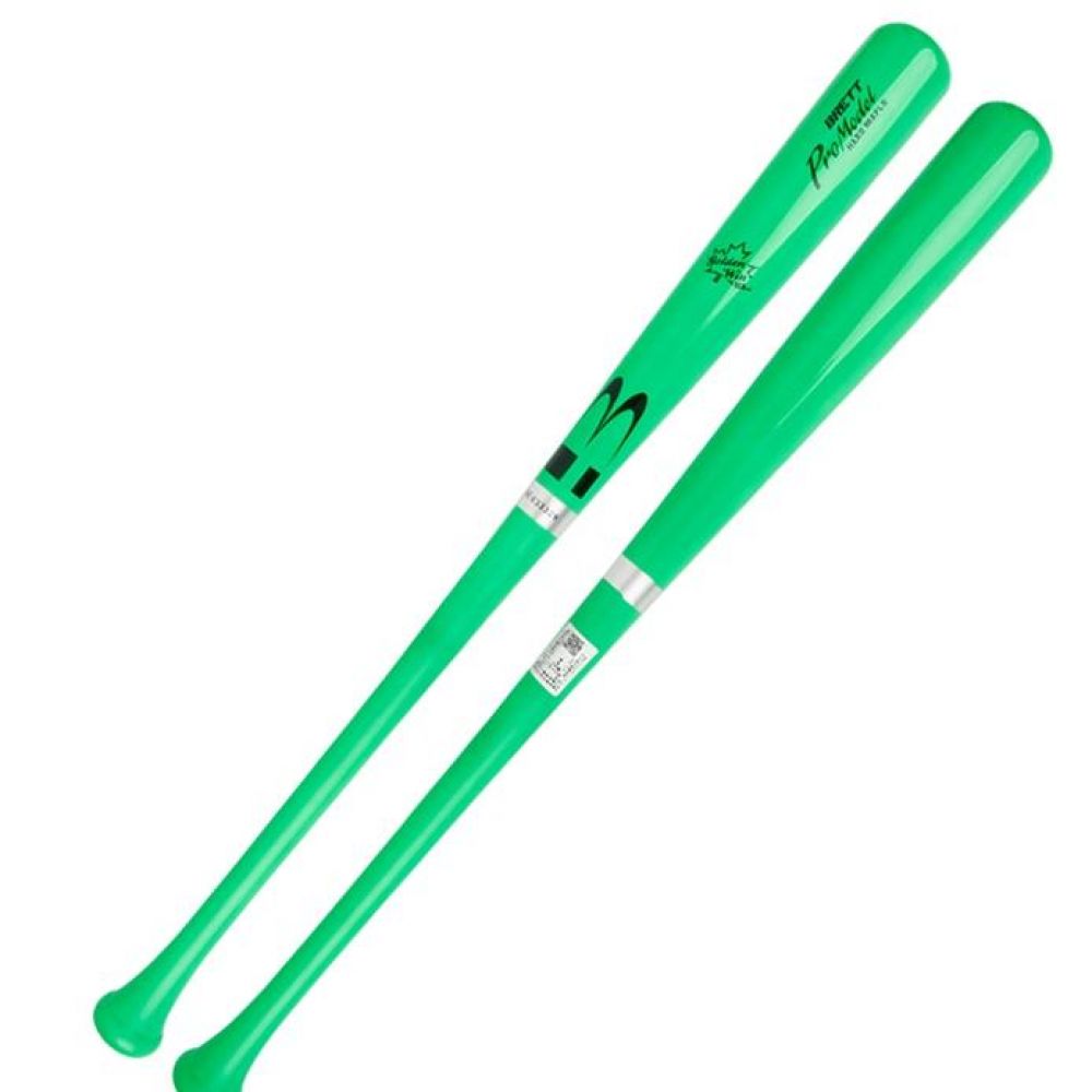 브렛 메이플 압축 나무배트 그린 84cm 야구배트