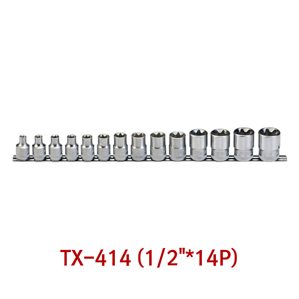 지니어스 별소켓세트 TX-414 1/2인치 14PCS