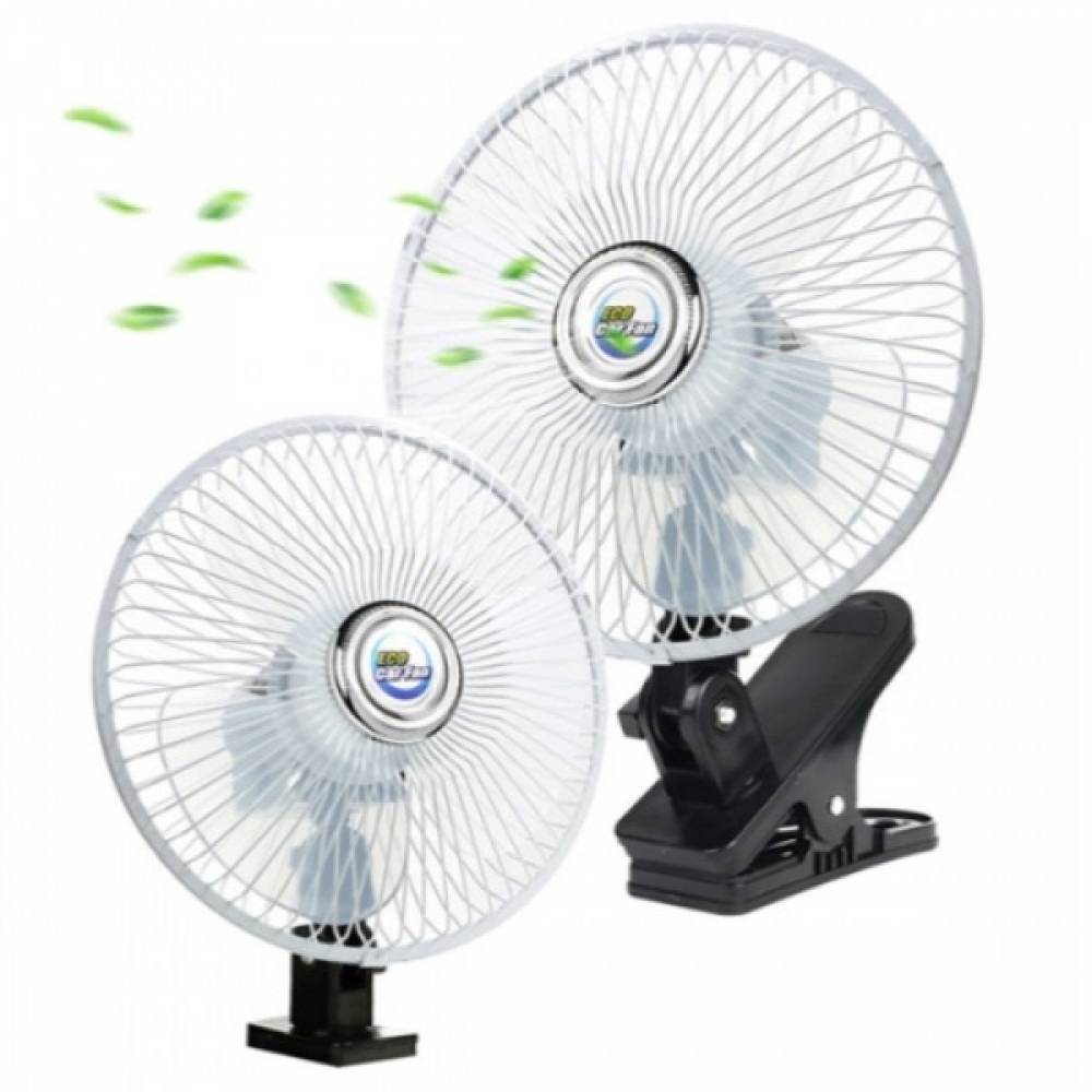 12V 24V 자동차 차량용 에코 카팬 각도조절 회전 선풍기