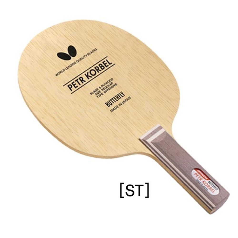 양핸드 공격형 버터플라이 코르벨 탁구라켓 ST
