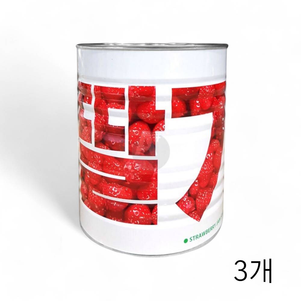 가림산업 딸기잼 3kg X 3개 대용량 업소용딸기쨈 과일잼 스트로베리잼 스트로배리쨈