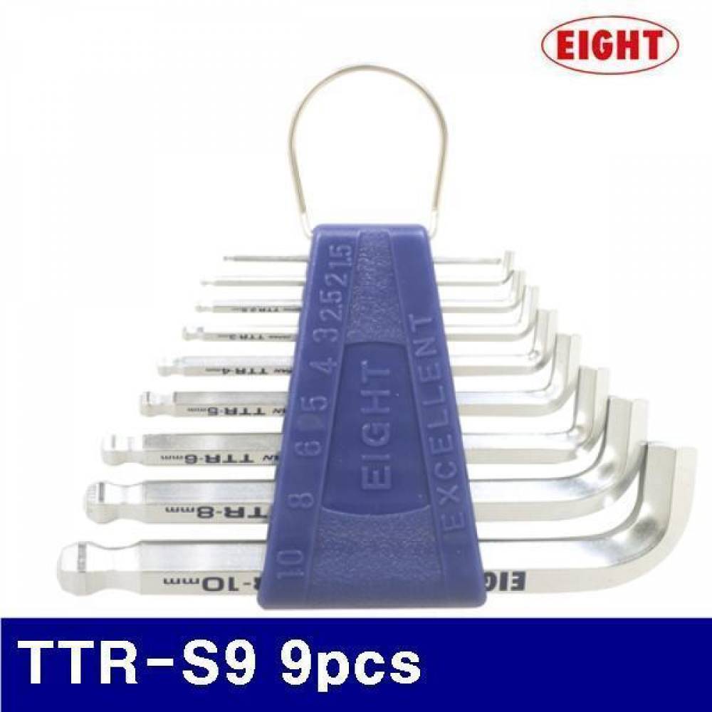 에이트 2110985 스터비 볼렌치세트-숏타입 TTR-S9 9pcs 1.5-10mm (SET)