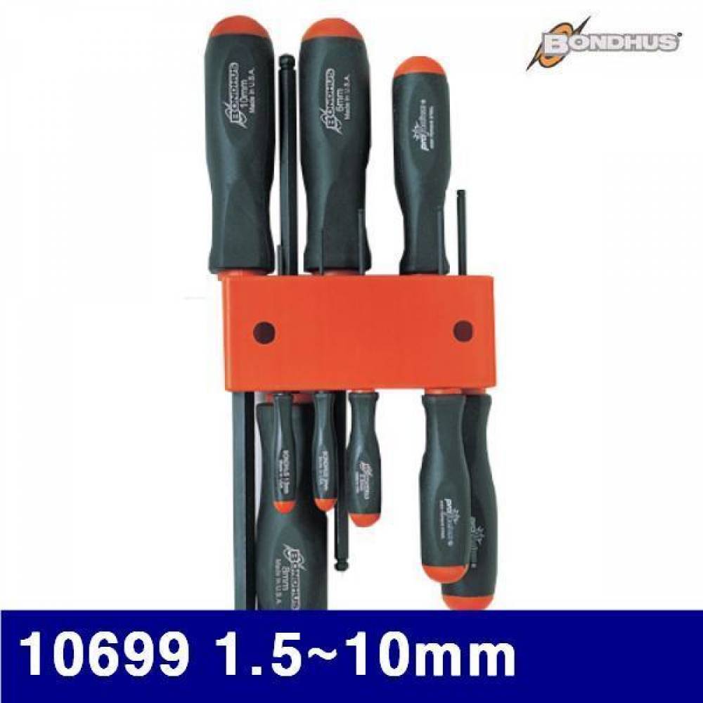 본더스 2120618 볼드라이버 세트 10699 1.5-10mm 9pcs (SET)