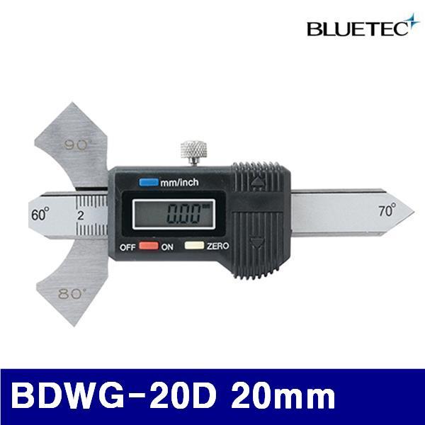 블루텍 4011882 용접게이지-디지털형 BDWG-20D 20mm 60  70  80  90 ̊ (1EA)