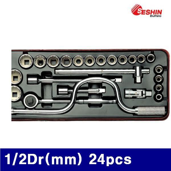 세신버팔로 1040740 12각 소켓렌치 세트 1/2Dr(mm) 24pcs mm (1EA)